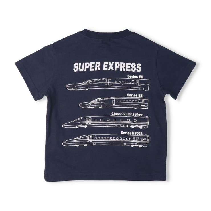 新幹線電車プリント切符付半袖Ｔシャツ | こどもの森e-shop | 詳細画像3 