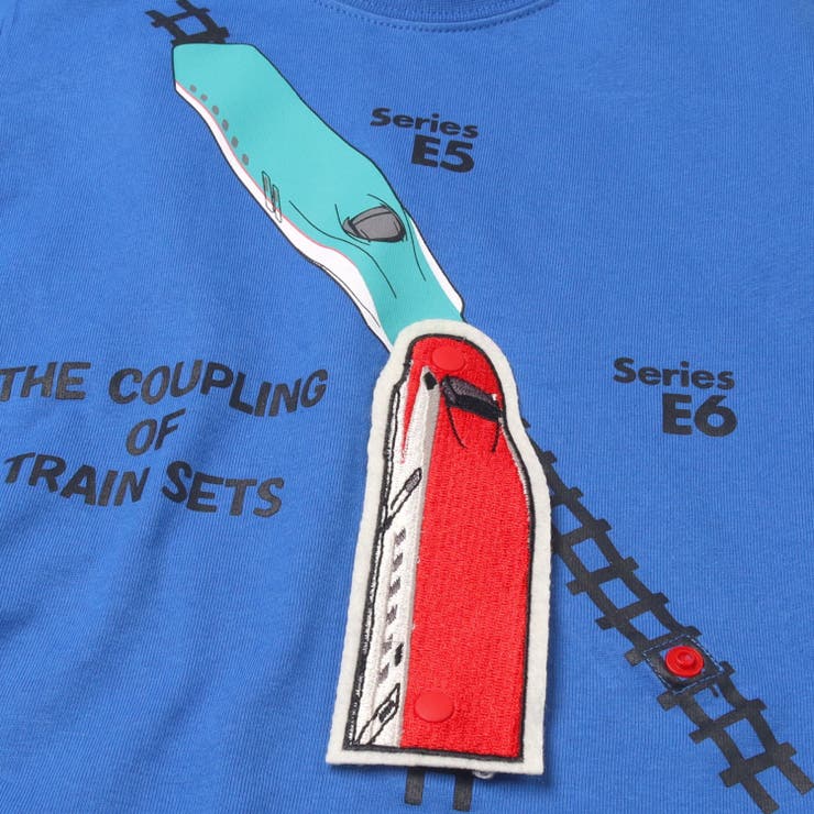 新幹線電車こまちはやぶさ連結半袖Ｔシャツ | こどもの森e-shop | 詳細画像6 