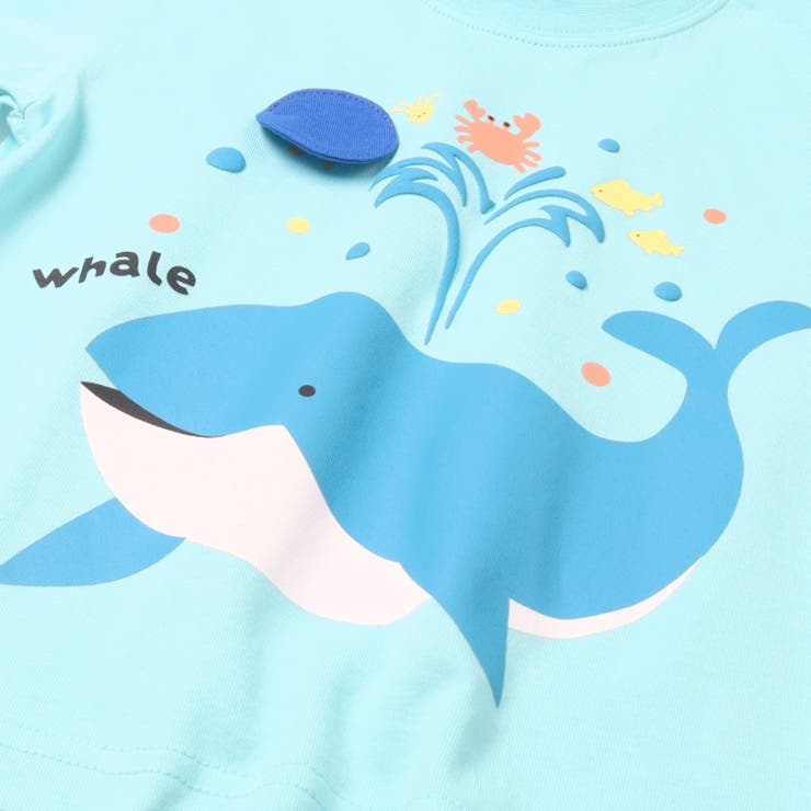 【WEB限定】くじらプリント半袖Ｔシャツ | こどもの森e-shop | 詳細画像5 