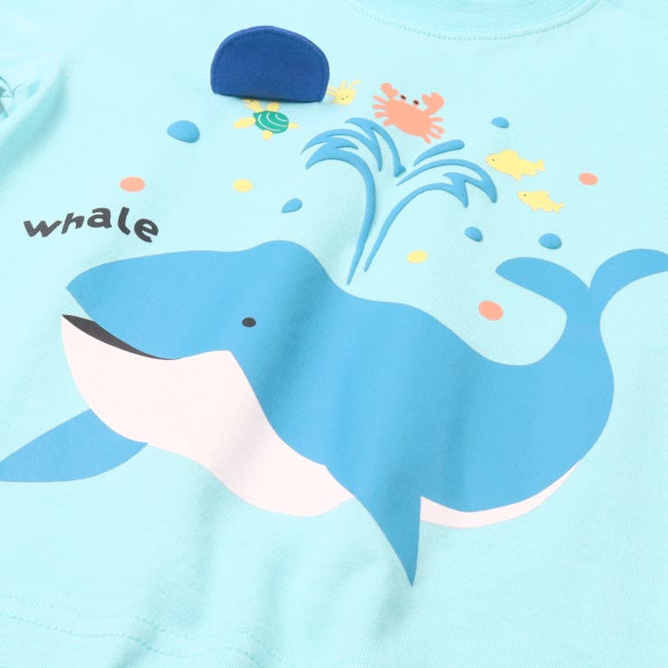 【WEB限定】くじらプリント半袖Ｔシャツ | こどもの森e-shop | 詳細画像6 