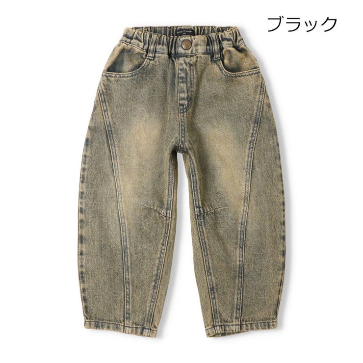 ブラック | デニムカーブパンツ | こどもの森e-shop