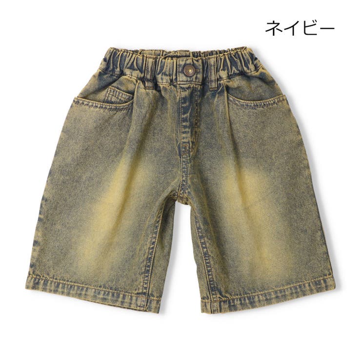 ネイビー | デニムハーフパンツ | こどもの森e-shop