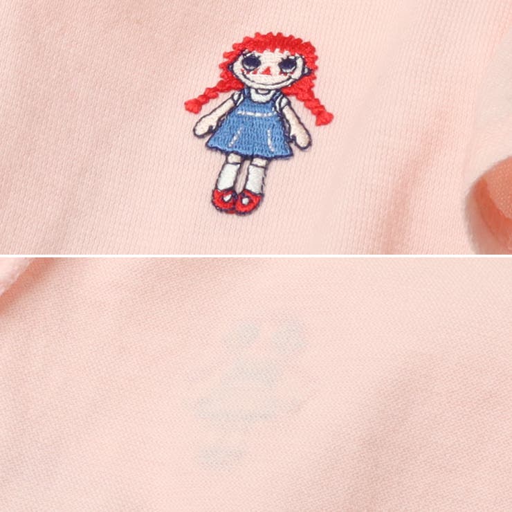 子供服DaddyOhDaddy(ダディオダディ)ダディコ刺繍ドット柄切替チュニックTシャツ90cm～130cmV4285