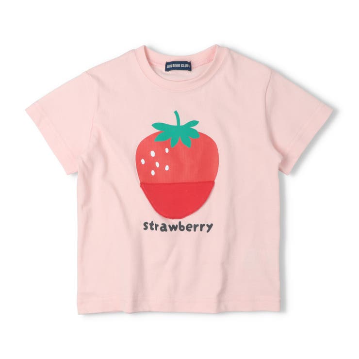ピンク | 【WEB限定】いちご仕掛け半袖Tシャツ | こどもの森e-shop