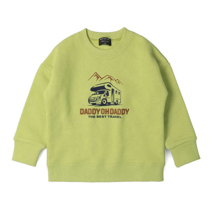 【子供服】DaddyOhDaddy(ダディオダディ)日本製車サガラ刺繍裏起毛トレーナー90cm～140cmV50624