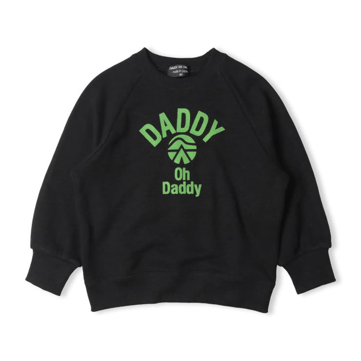 ブラック | 日本製ロゴプリント裏毛トレーナー | こどもの森e-shop