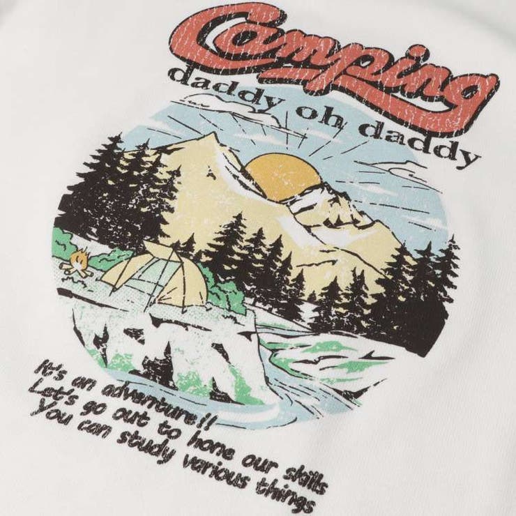 【子供服】DaddyOhDaddy(ダディオダディ)日本製アウトドア柄プリントTシャツ140cm～160cmV52817