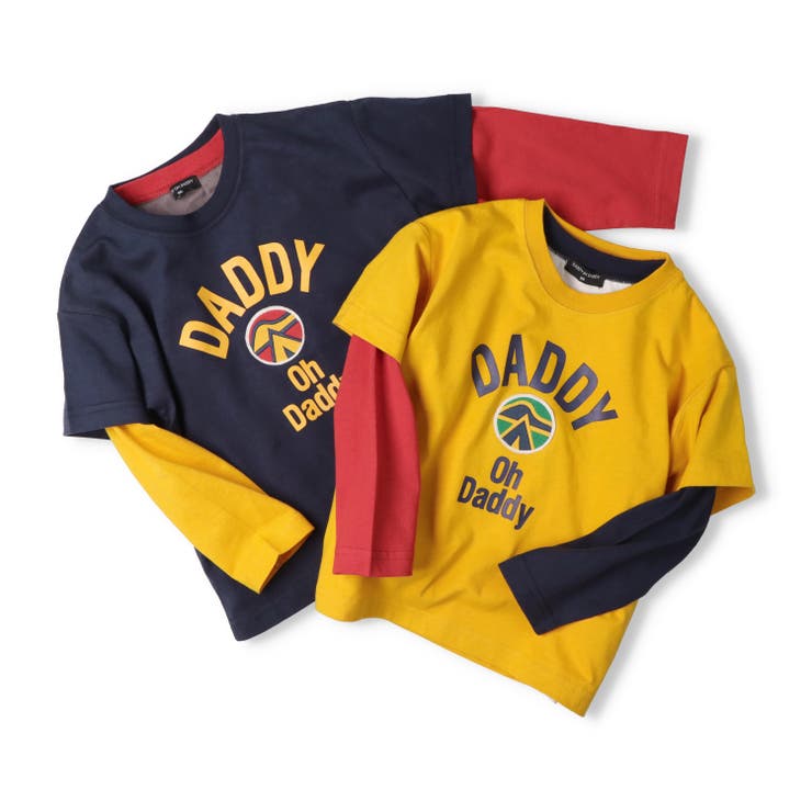 子供服DaddyOhDaddy(ダディオダディ)ロゴプリント半袖・長袖Ｔシャツ２枚セット90cm～160cmV5480