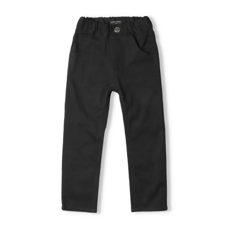 ブラック | 無地ツイル長パンツ | こどもの森e-shop