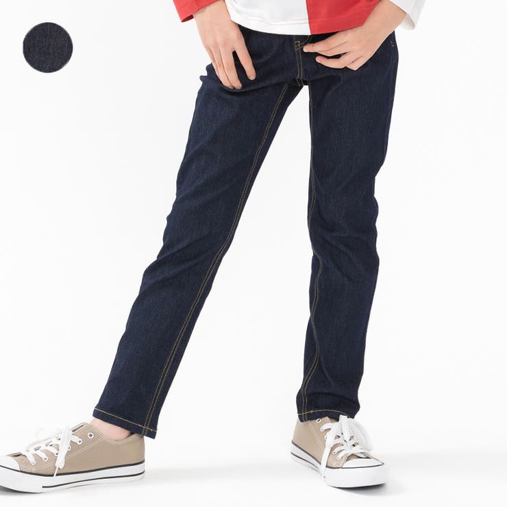無地ストレートデニム長パンツ | こどもの森e-shop | 詳細画像1 
