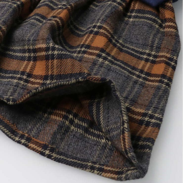 チェック切替重ね着風裏毛ワンピース | こどもの森e-shop | 詳細画像8 