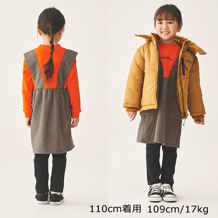 【子供服】DaddyOhDaddy(ダディオダディ)チェック柄ドッキングワンピース90cm～140cmV60307