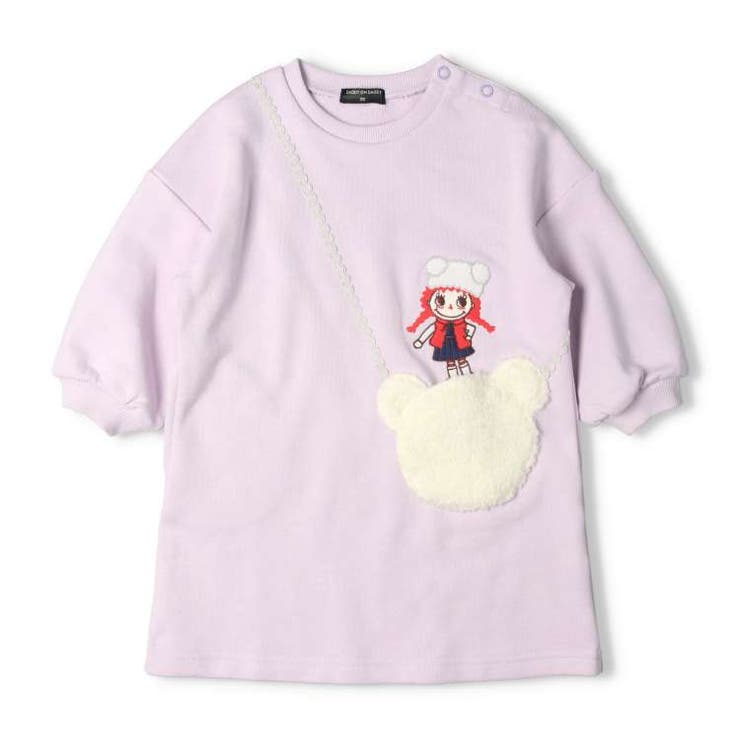 子供服DaddyOhDaddy(ダディオダディ)ダディコポシェット付き裏毛ワンピース90cm～130cmV6235