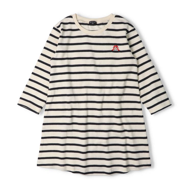 ダディコ刺繍ボーダー長袖ワンピース | こどもの森e-shop | 詳細画像2 