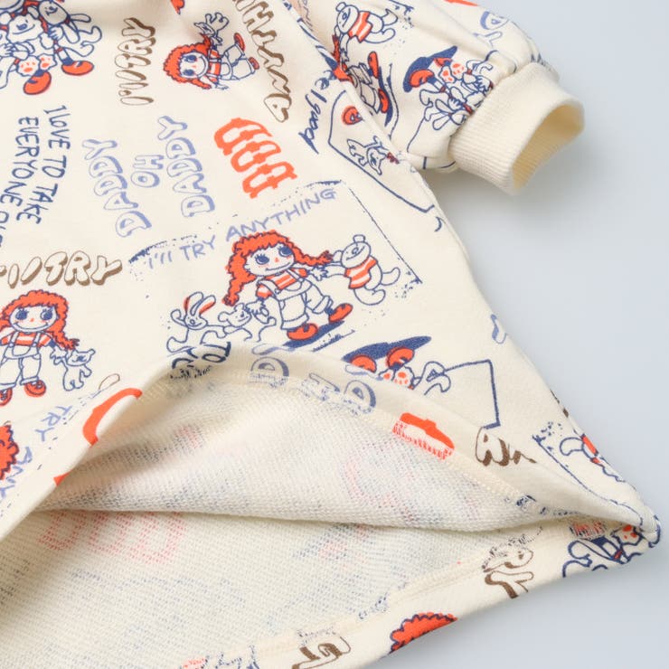 日本製ダディコ総柄裏毛長袖ワンピース | こどもの森e-shop | 詳細画像6 