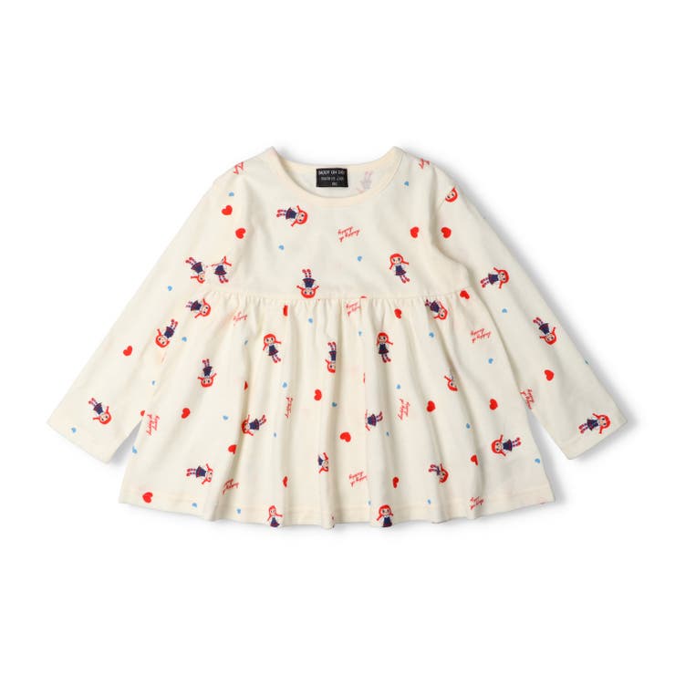 日本製ダディコ総柄チュニック長袖Ｔシャツ | こどもの森e-shop | 詳細画像2 