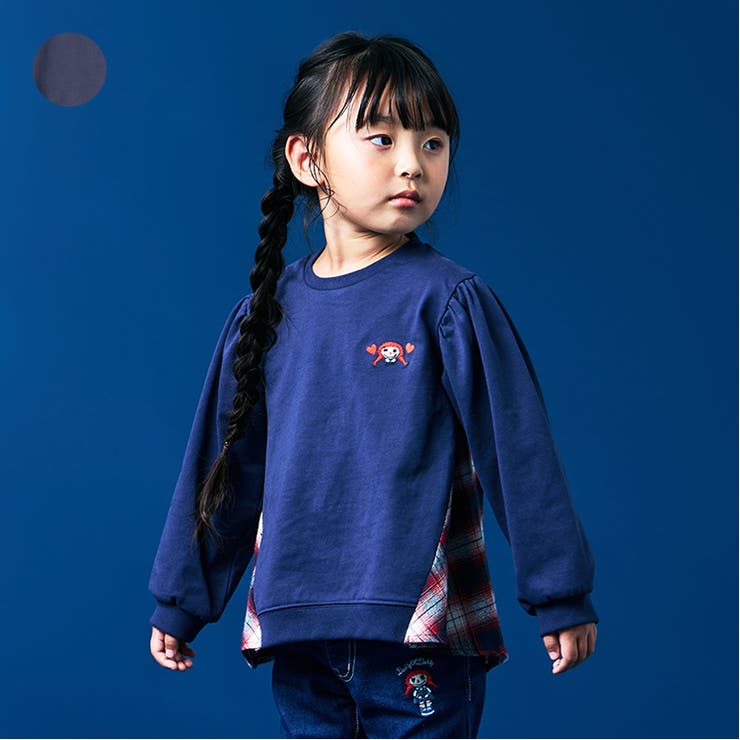 チェック切替長袖Ｔシャツ | こどもの森e-shop | 詳細画像1 