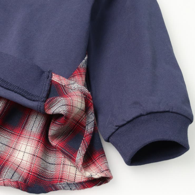 チェック切替長袖Ｔシャツ | こどもの森e-shop | 詳細画像7 