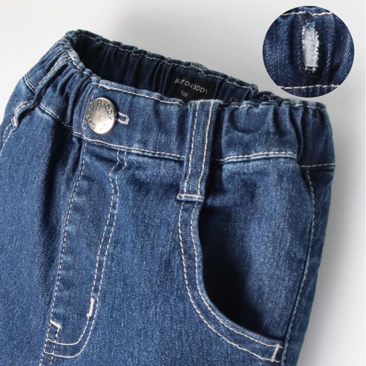 ダディコ刺繍裾フリルデニムフレアパンツ | こどもの森e-shop | 詳細画像4 