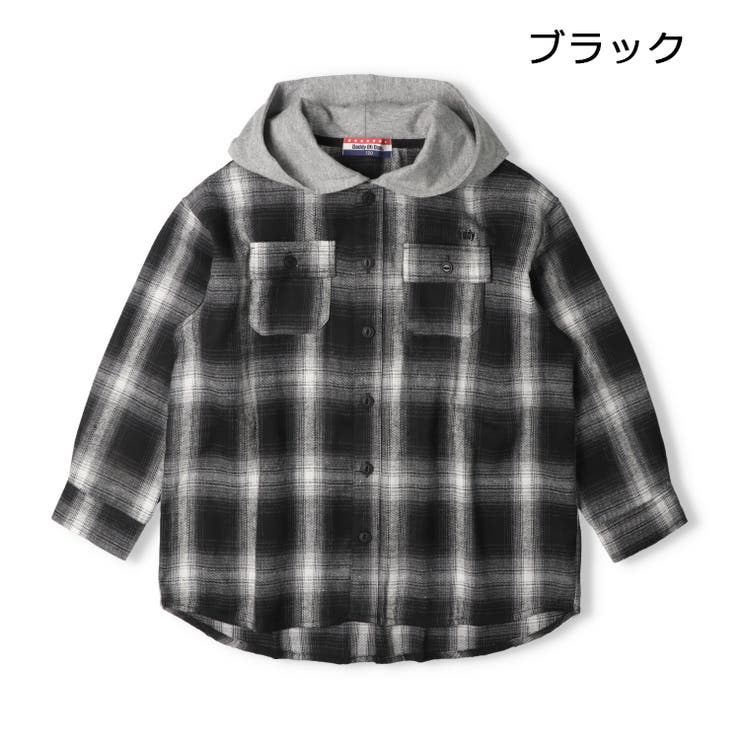 子供服DaddyOhDaddy(ダディオダディ)【ネット限定】フード付チェックシャツ120cm～170cmV9655