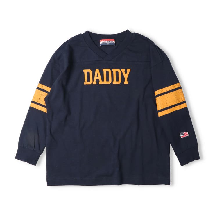 子供服DaddyOhDaddy(ダディオダディ)【ネット限定】ロゴプリントVネックＴシャツ120cm～170cmV9685
