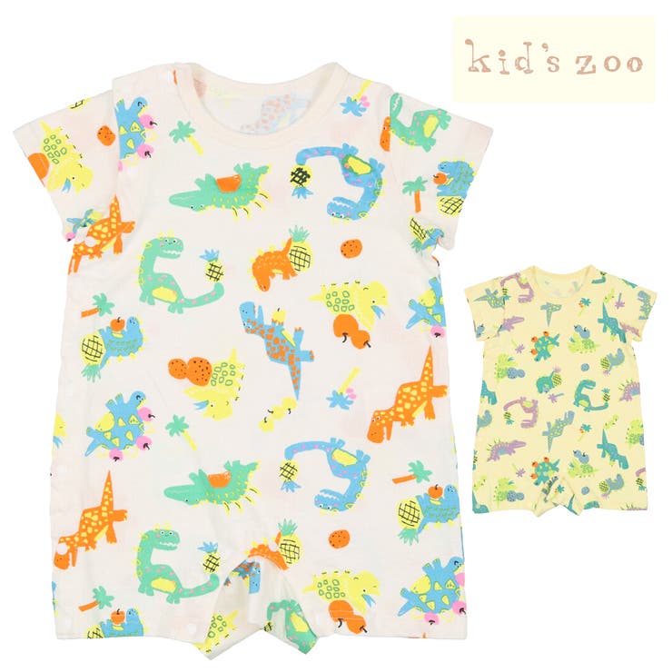 Kids Zoo 恐竜総柄tオール 品番 Mtik こどもの森e Shop コドモノモリイーショップ のキッズファッション通販 Shoplist ショップリスト