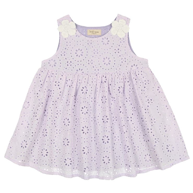Kids Zoo お花モチーフ付きコットンレースワンピース 品番 Mtik こどもの森e Shop コドモノモリイーショップ のキッズファッション通販 Shoplist ショップリスト