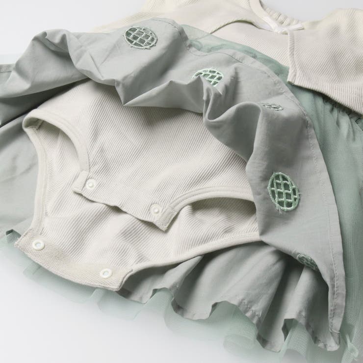 チュールスカートワンピース風ロンパース | こどもの森e-shop | 詳細画像6 