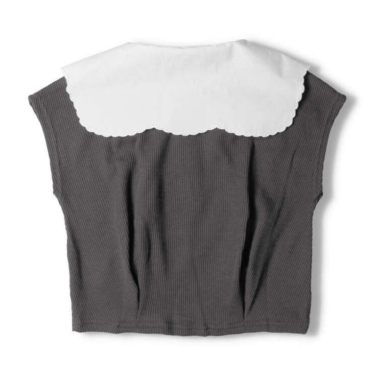 レース衿付きワッフル半袖Tシャツ 80cm～130cm W42801 | こどもの森e-shop | 詳細画像4 