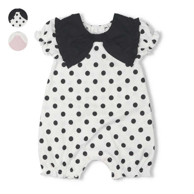 リボン衿ロンパース | こどもの森e-shop | 詳細画像1 