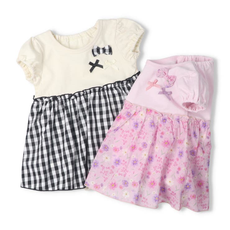 チェック・小花柄スカート半袖ロンパース | こどもの森e-shop | 詳細画像9 