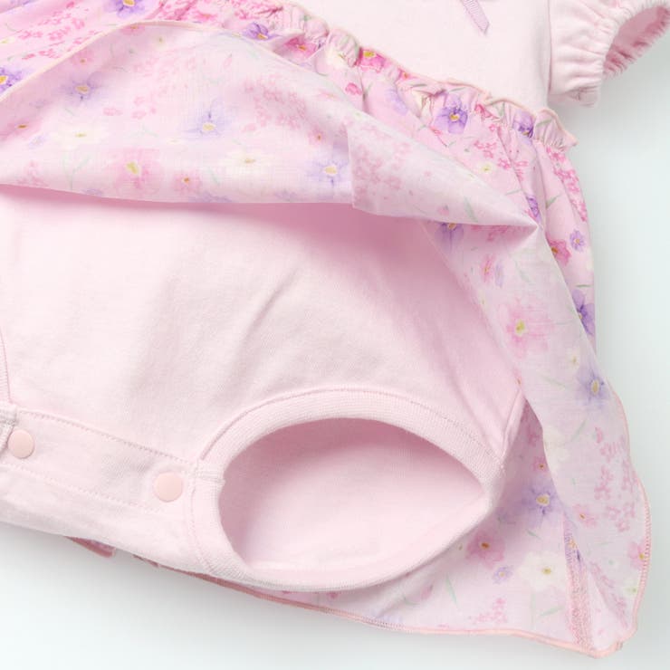 チェック・小花柄スカート半袖ロンパース | こどもの森e-shop | 詳細画像6 