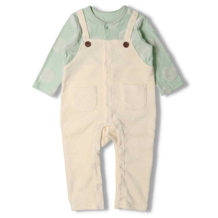 Kid S Zoo ドット柄ベロアサロペット風tオール 品番 Mtik こどもの森e Shop コドモノモリ イーショップ のキッズファッション通販 Shoplist ショップリスト