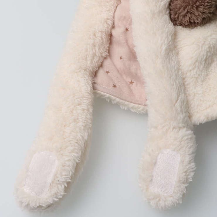 【子供服】kid´szoo(キッズズー)パンダ・うさぎ・恐竜・ペンギンボア動物帽子46cm～50cmW61400