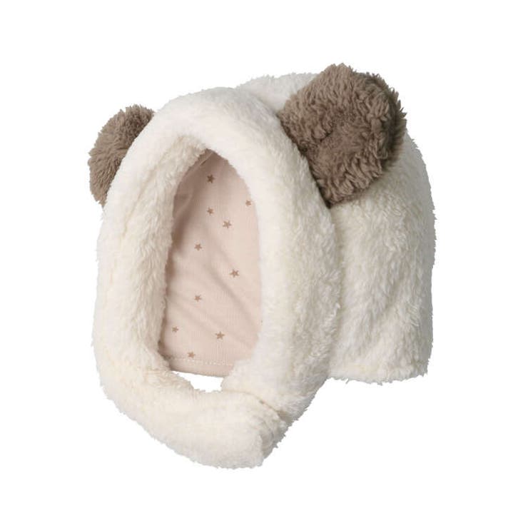 【子供服】kid´szoo(キッズズー)パンダ・うさぎ・恐竜・ペンギンボア動物帽子46cm～50cmW61400