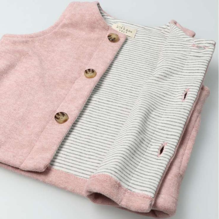 パイル起毛さくらんぼ刺繍付ベスト 80cm，90cm W62200 | こどもの森e-shop | 詳細画像7 