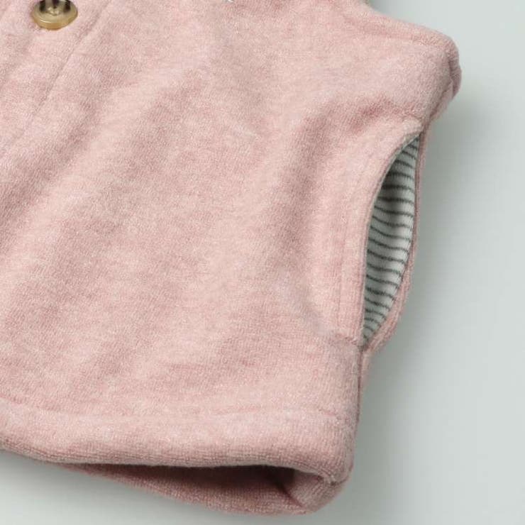 パイル起毛さくらんぼ刺繍付ベスト 80cm，90cm W62200 | こどもの森e-shop | 詳細画像8 