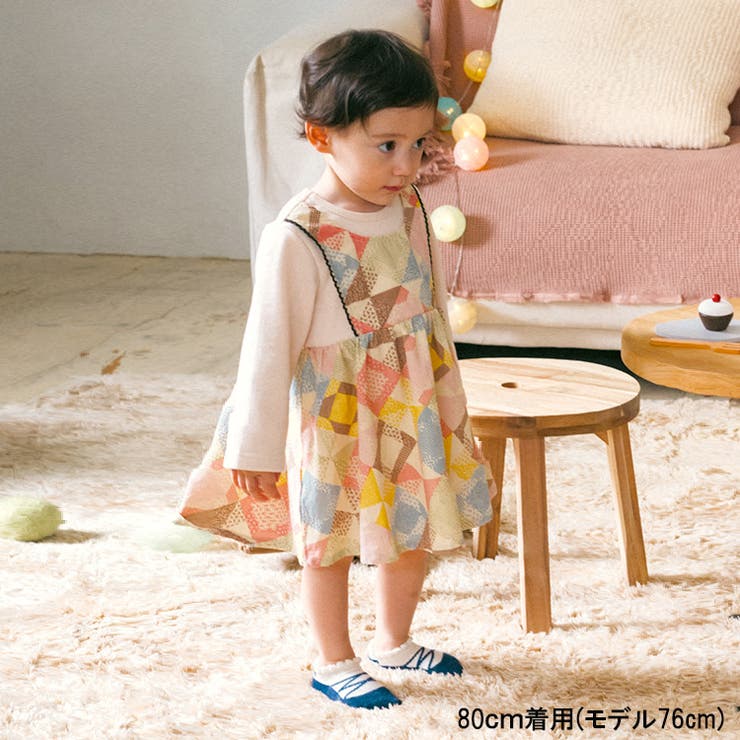 fish &kids パッチワーク ワンピース fish&kids パッチワーク