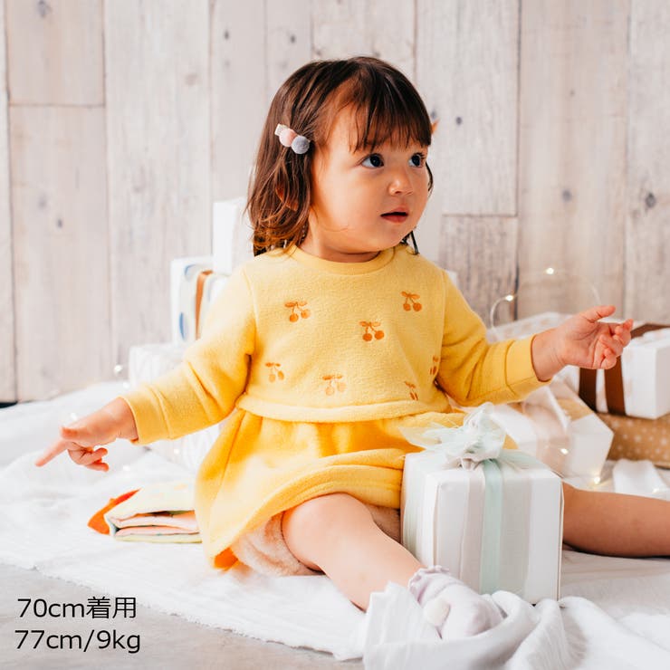 Kid S Zoo さくらんぼ刺繍ブークレー裏起毛ワンピース 品番 Mtik こどもの森e Shop コドモノモリイーショップ のキッズ ファッション通販 Shoplist ショップリスト