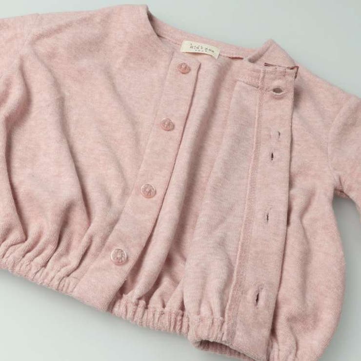 パイル起毛リボン付き長袖カーディガン 80cm，90cm W62401 | こどもの森e-shop | 詳細画像7 