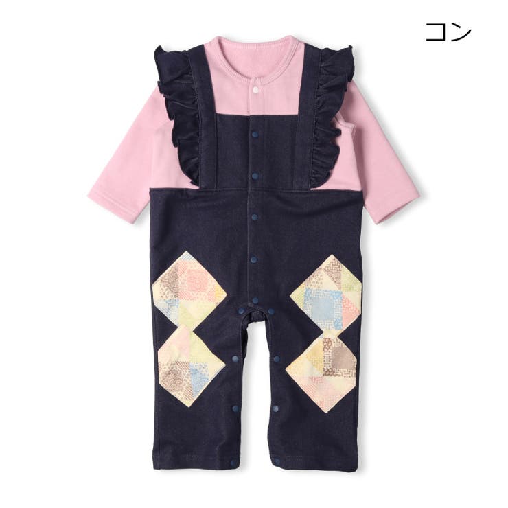 コン | サロペット風ロンパース | こどもの森e-shop