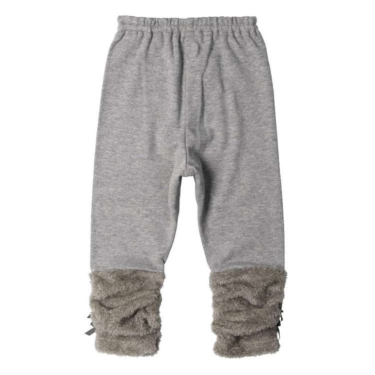 裾ボアリボン付くしゅくしゅロングパンツ レギンス 80cm，90cm | こどもの森e-shop | 詳細画像4 