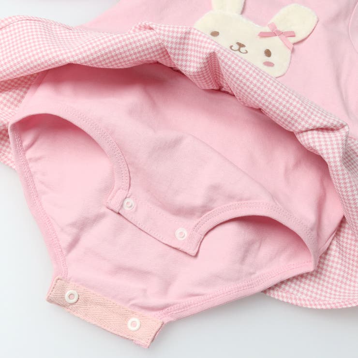 パンダ・うさぎアップリケスカート付ロンパース | こどもの森e-shop | 詳細画像7 