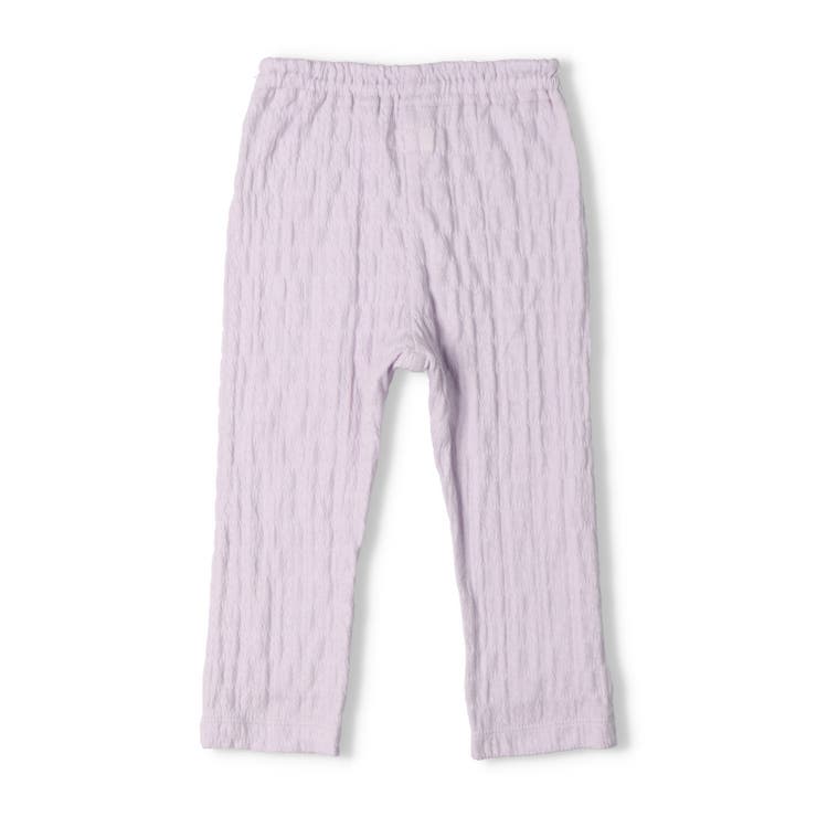子供服kid´szoo(キッズズー)ねこ・うさ耳付無地レギンス80cm，90cmW6500
