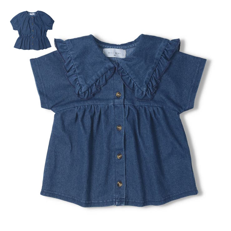 Will Mery カットデニムブラウス 品番 Mtik こどもの森e Shop コドモノモリイーショップ のキッズファッション通販 Shoplist ショップリスト