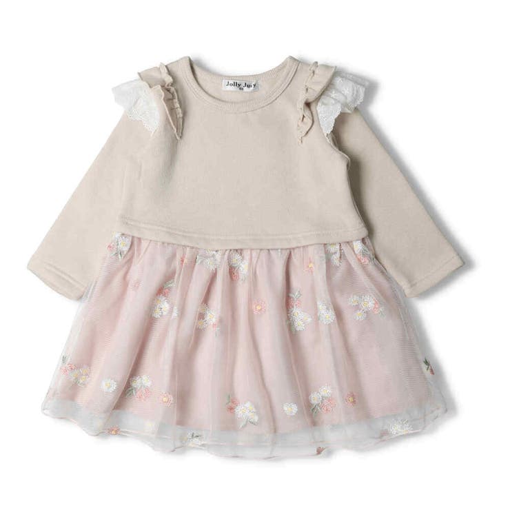 Jollyjury お花柄チュールスカート裏起毛ワンピース キッズ 品番 Mtik こどもの森e Shop コドモノモリイーショップ の キッズファッション通販 Shoplist ショップリスト