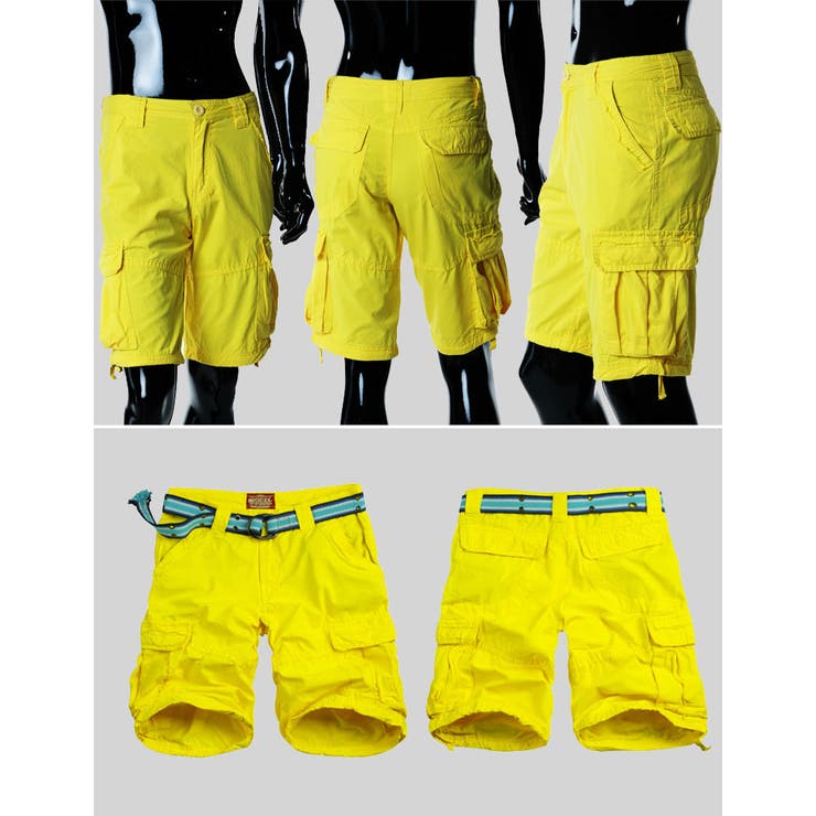 Perfumecloset ハーフパンツ ネイビー イエロー Mサイズ