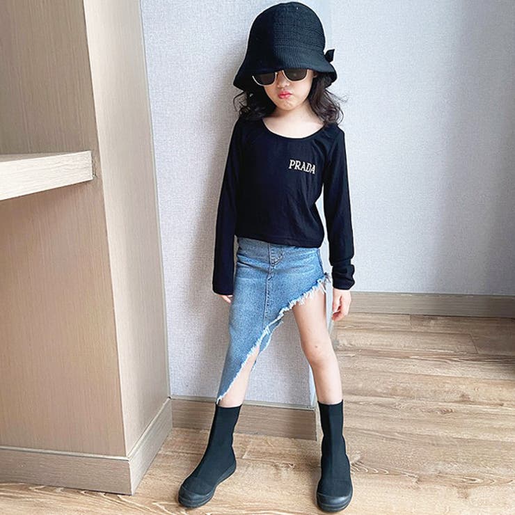 カッティング デニムスカート 女の子 品番 Mbtk Mb2 エムビーツー のキッズファッション通販 Shoplist ショップリスト