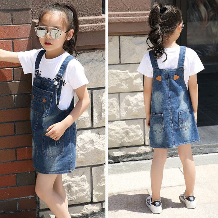 デニムサロペットスカート 女の子 子供服 品番 Mbtk Mb2 エムビーツー のキッズファッション通販 Shoplist ショップリスト