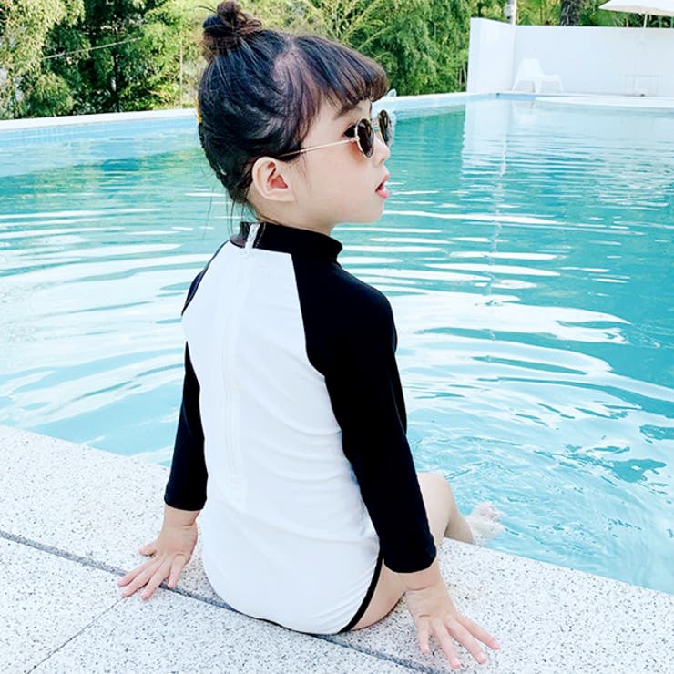 ロングスリーブ ラッシュガードワンピース スイムキャップ付き 品番 Mbtk Mb2 エムビーツー のキッズ ファッション通販 Shoplist ショップリスト